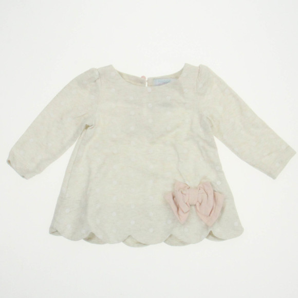 Maggie & Zoe Girls Ivory Long Sleeve Shirt size: 6-9 Months - Picture 2 of 2